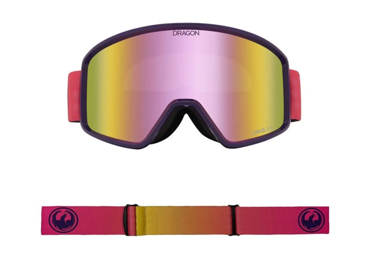 Dragon DXT OTG Goggle Fade Pink Lite w/ Lumalens Pink Ion