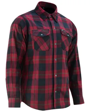 DS4682 Flannel Shirt - Red and Black