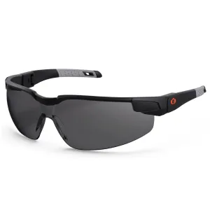 Ergodyne 50063 DELLENGER-AF Smoke Lens Matte Black Anti-Fog Safety Glasses Adjustable Temples