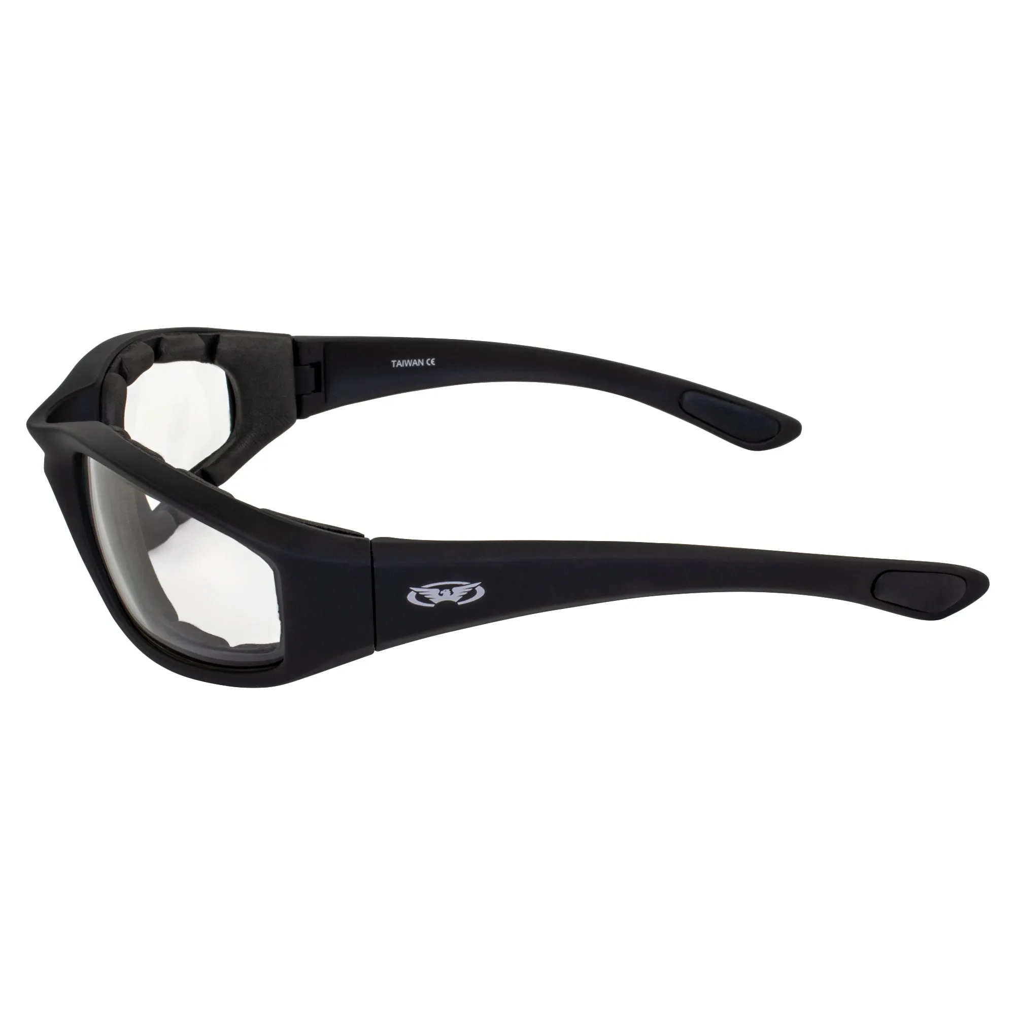 Global Vision Kickback Foam Padded Clear Lens Sunglasses