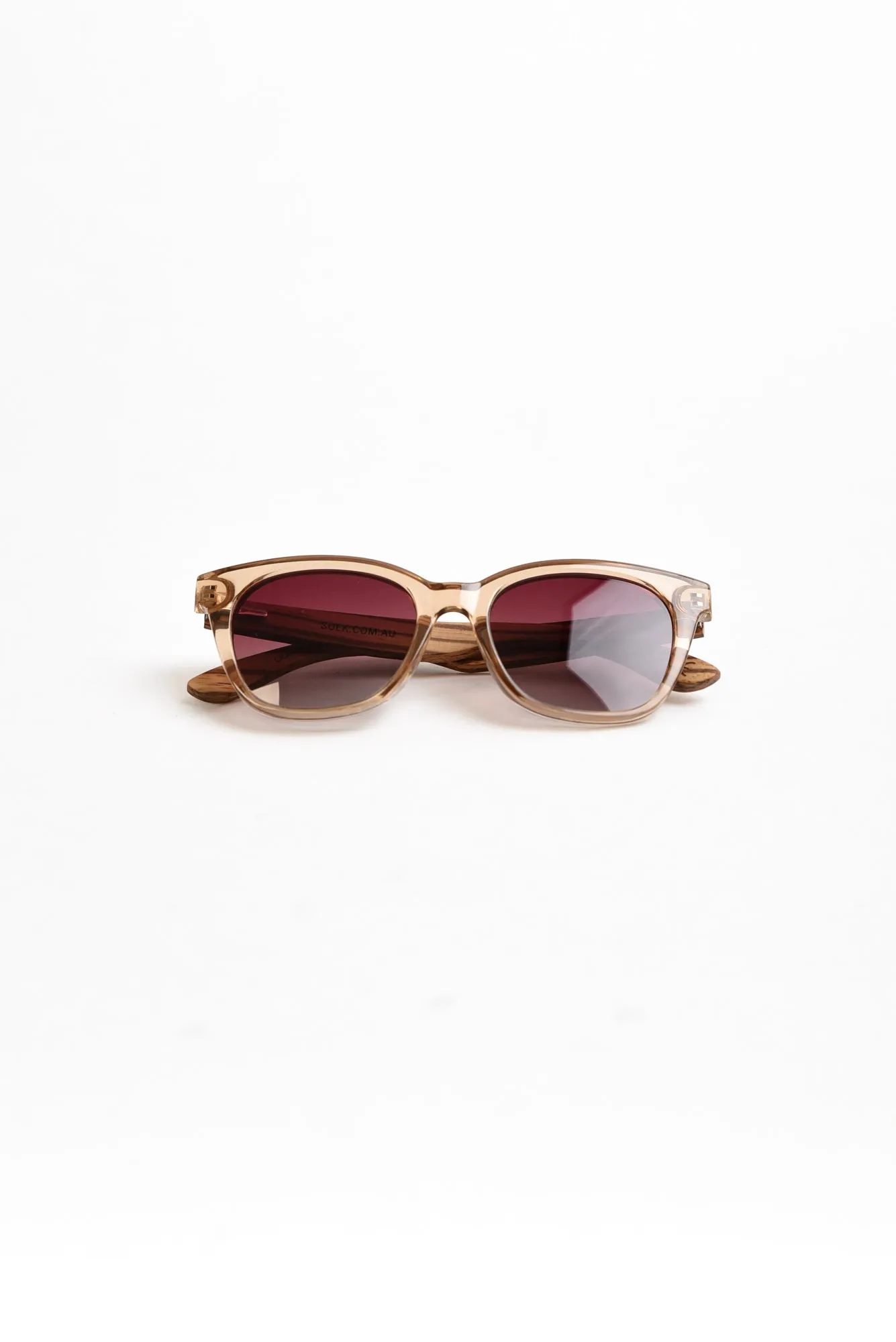 Grace Champagne Wooden Sunglasses