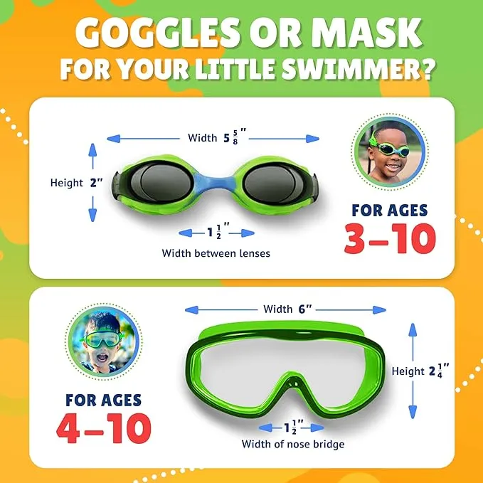 Green Navigatorz Swim Mask ages 4-10