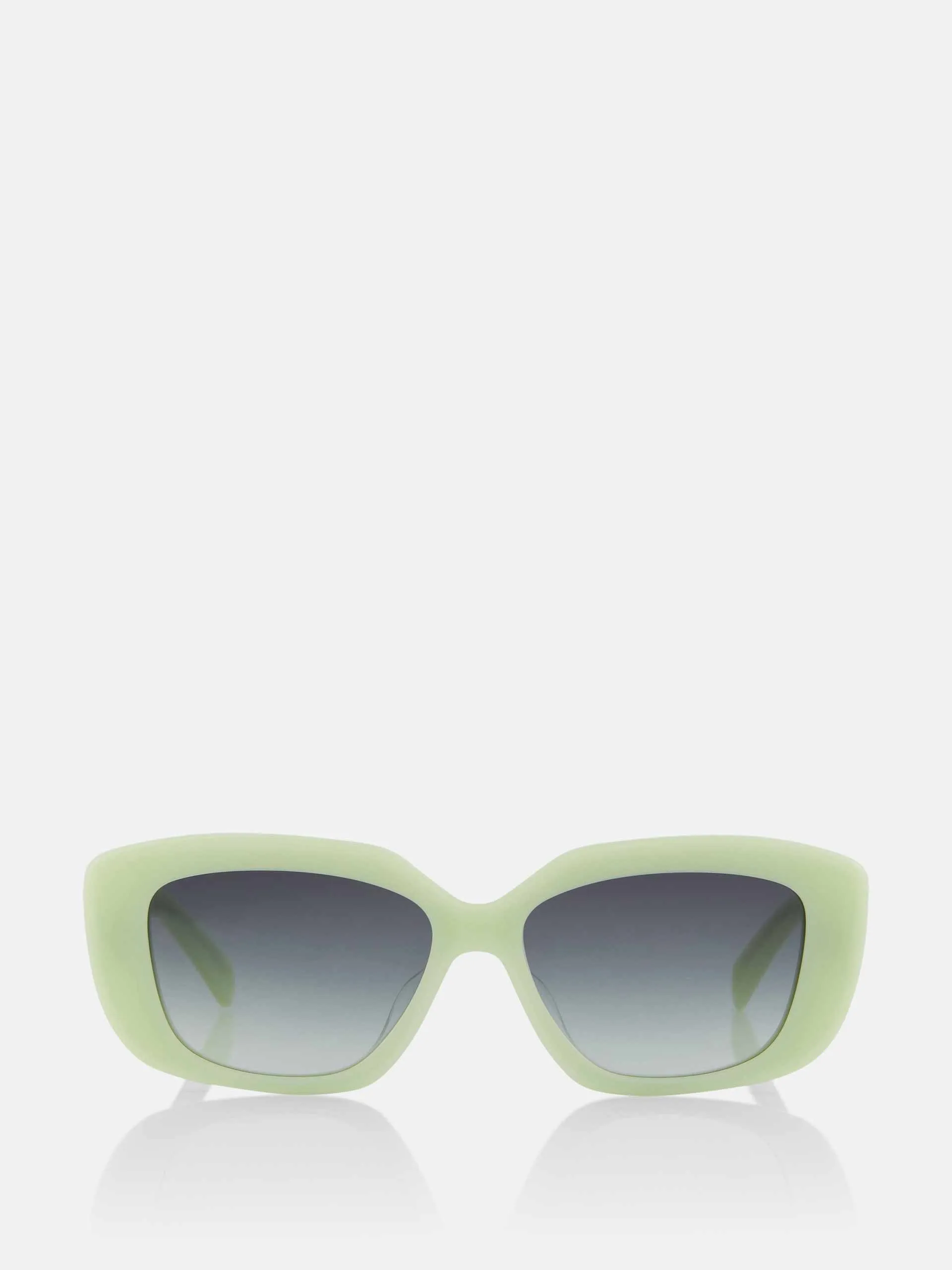 Green rectangular sunglasses