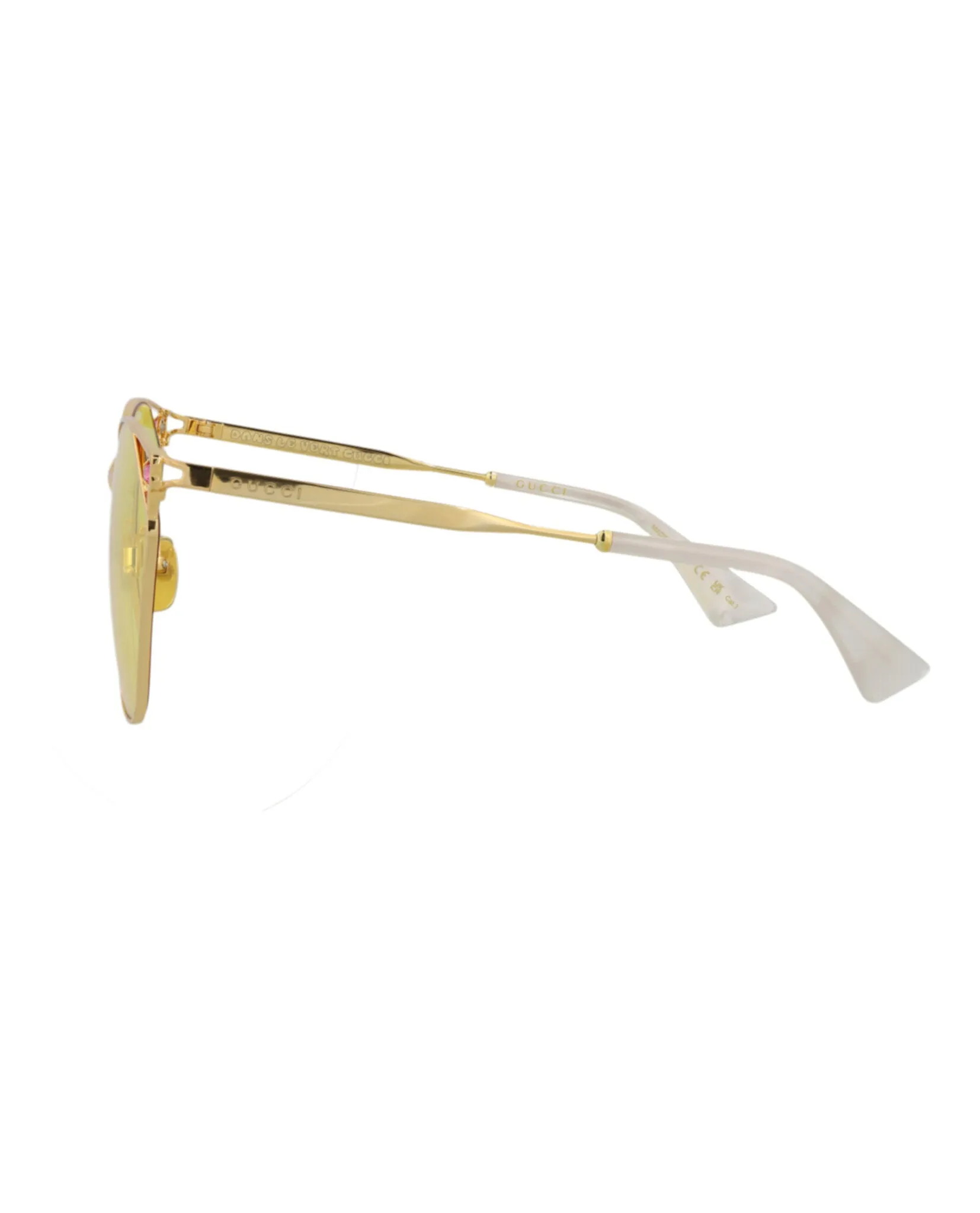 Gucci Cat Eye-Frame Metal Sunglasses