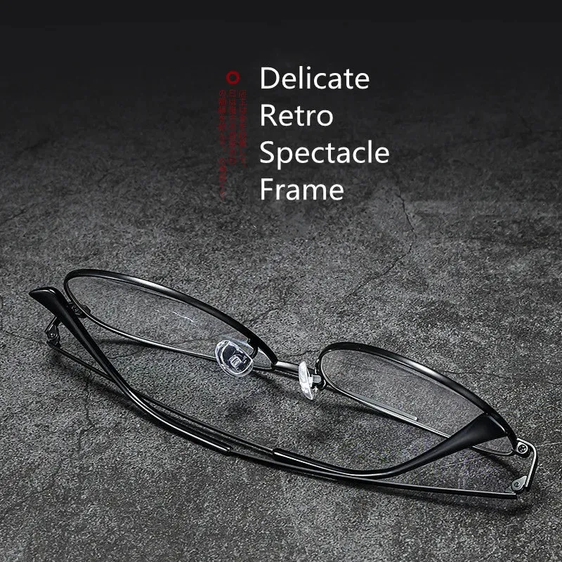 Hdcrafter Mens Full Rim Double Bridge Titanium Eyeglasses 2194