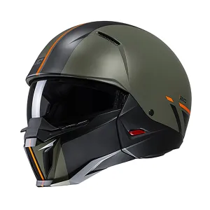 HJC I20 Batol MC4SF Green Open Face Motorbike Helmet