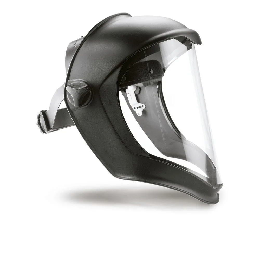 Honeywell Uvex Bionic Face Shield Assembly with Ratchet Adjustment Suspension - Black Matte