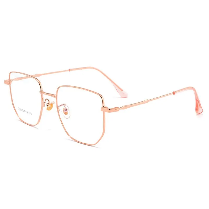 Hotony Unisex Full Rim Square Alloy Frame Spring Hinge Eyeglasses D882