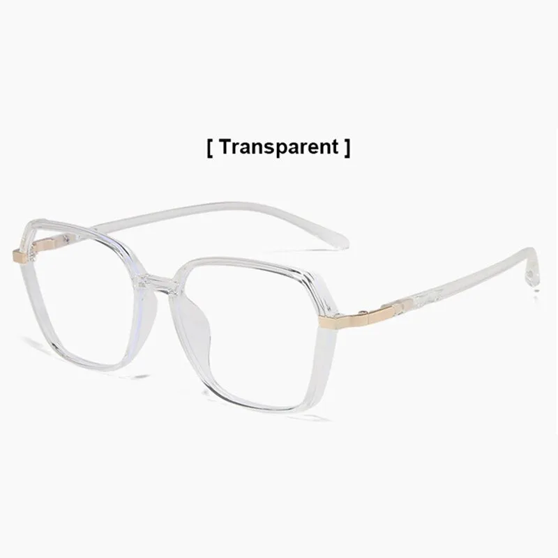 Hotony Women's Full Rim Geometric Acetate Frame Eyeglasses 1530