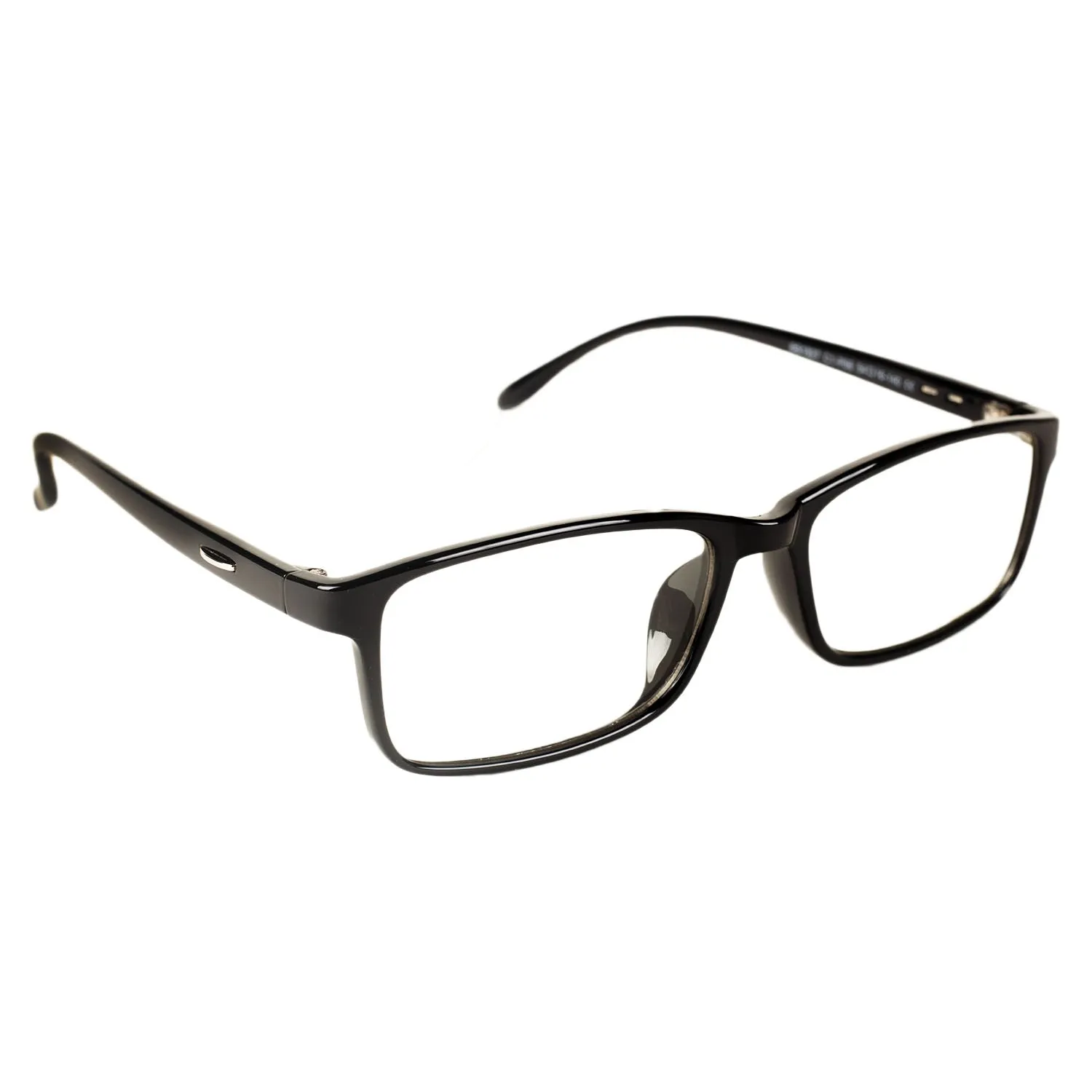 iB-iP Women's Retro Rectangle Thin Rim Black Leopard Fashion Clear Lens Eyeglasses