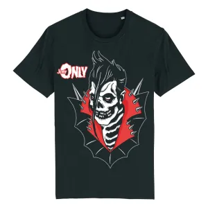 JERRY ONLY "ANTI-HERO" BLACK TEE WITH GLOW IN THE DARK INK