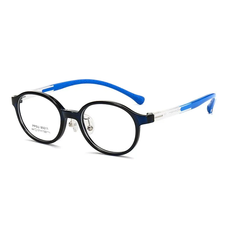 KatKani Unisex Children's Full Rim Round Silicone Eyeglasses 85011