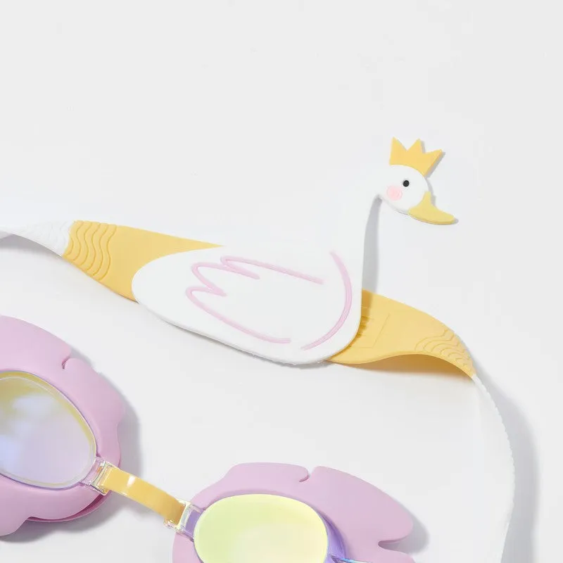 Kids Swim Goggles Princess Swan Multi