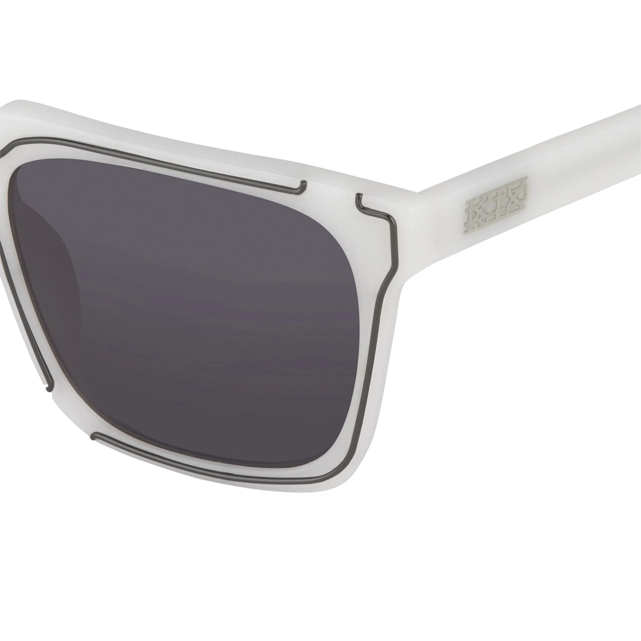 Kokon To Zai D-Frame Sunglasses - White and Silver