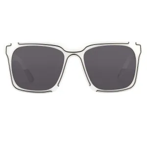 Kokon To Zai D-Frame Sunglasses - White and Silver