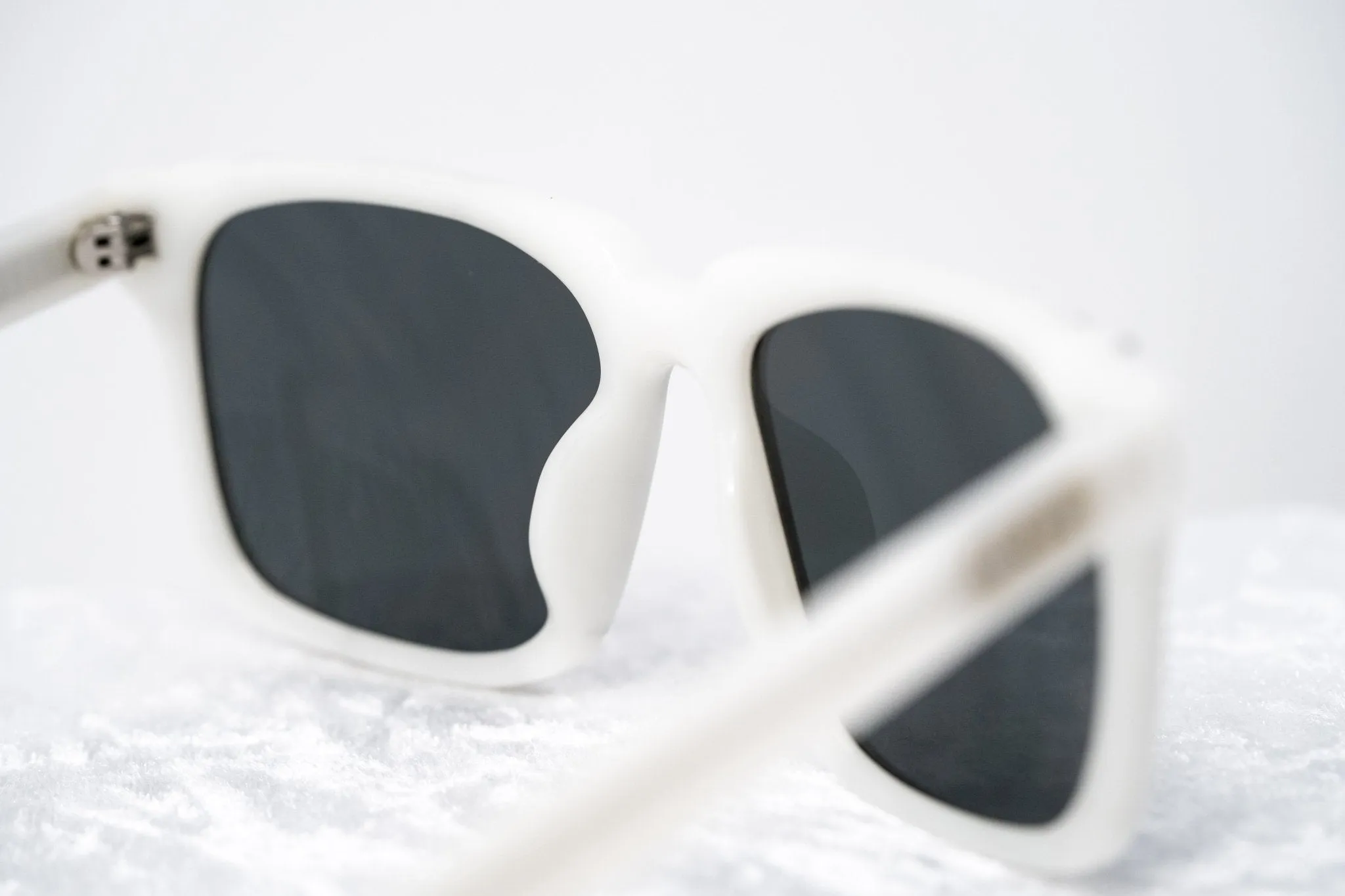 Kokon To Zai D-Frame Sunglasses - White and Silver