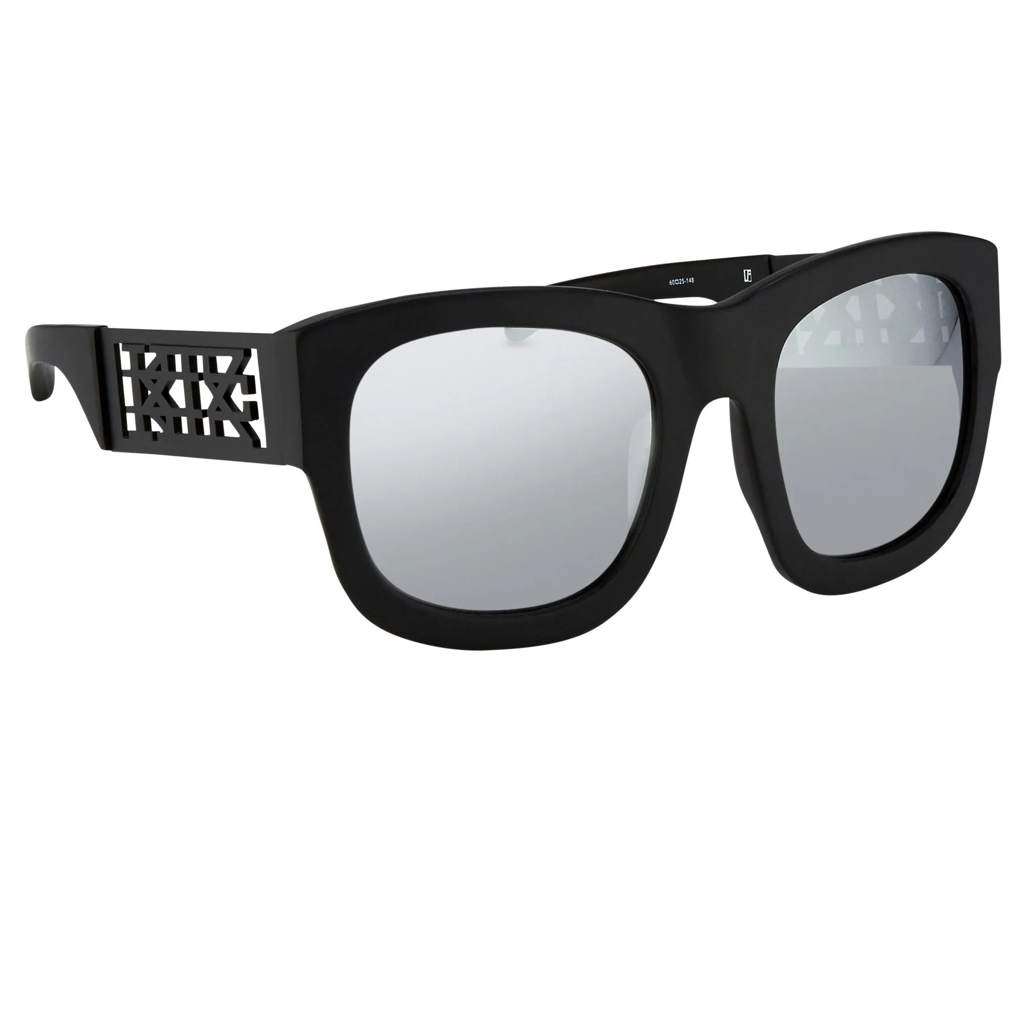 Kokon To Zai Sunglasses Oversized Matte Black and Silver