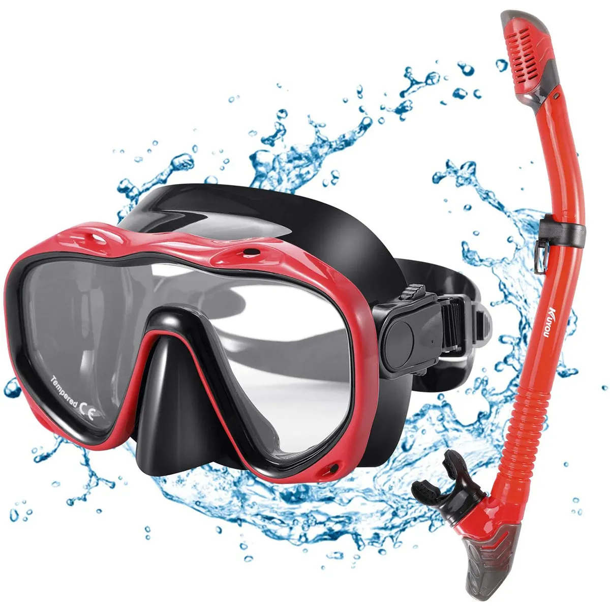 KUYOU Adult Snorkel Set