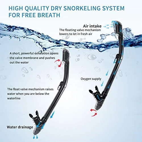 KUYOU Adult Snorkel Set