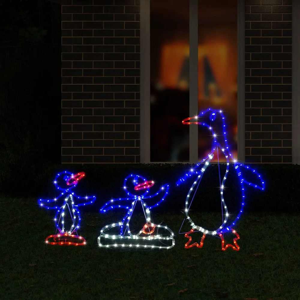 LED Ropelight Twinkling Penguin Family (3pc)