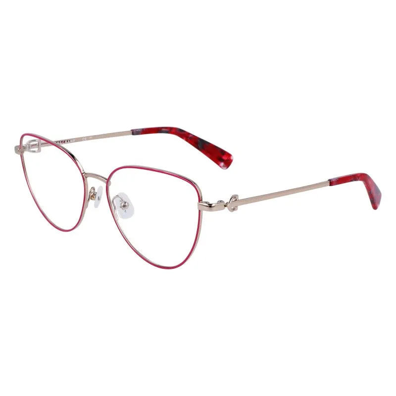 Longchamp Women's 54mm Rose Gold Red Opticals LO2158-718