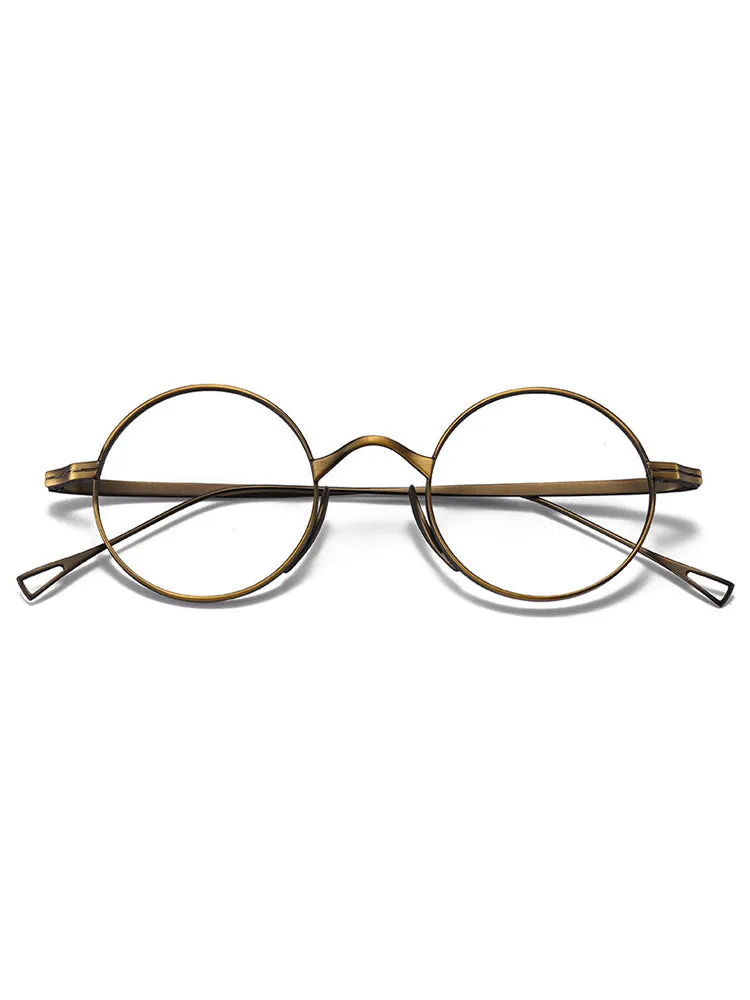 Men'S Ultralight Round Retro Frames