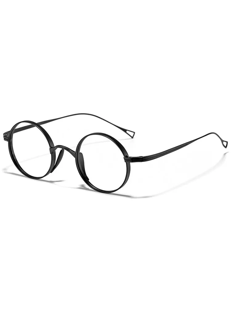 Men'S Ultralight Round Retro Frames