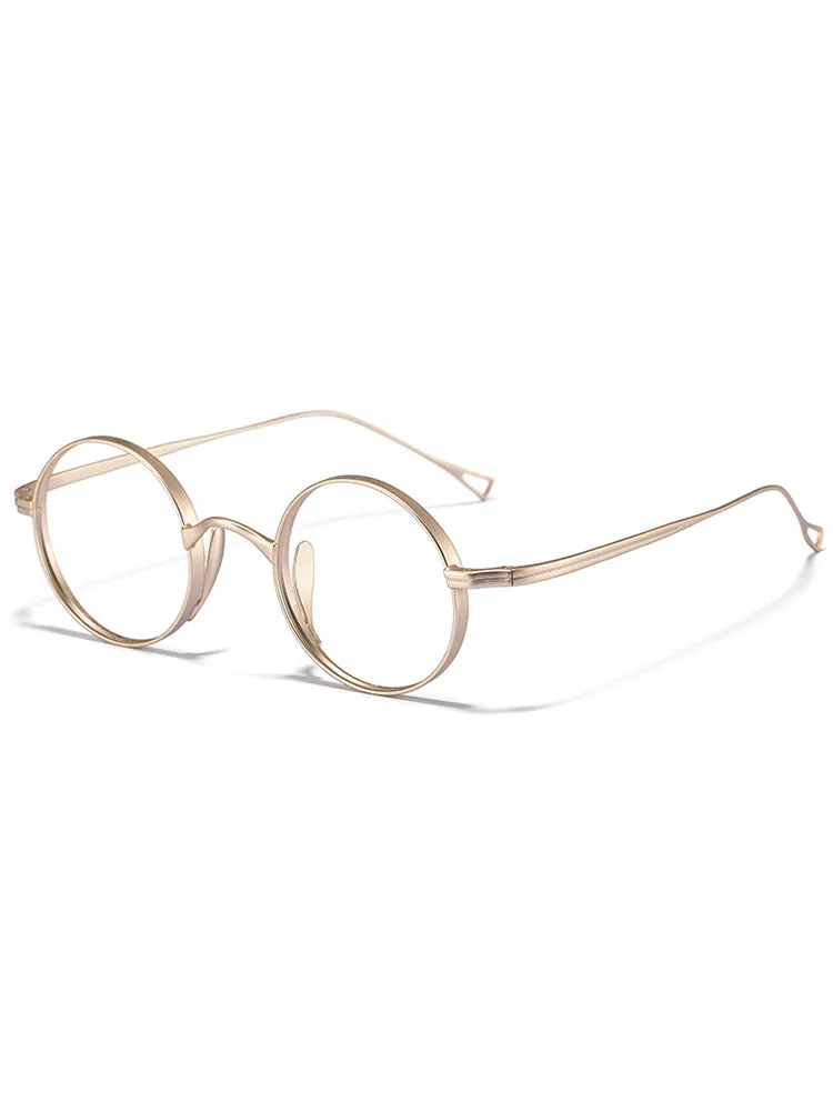 Men'S Ultralight Round Retro Frames