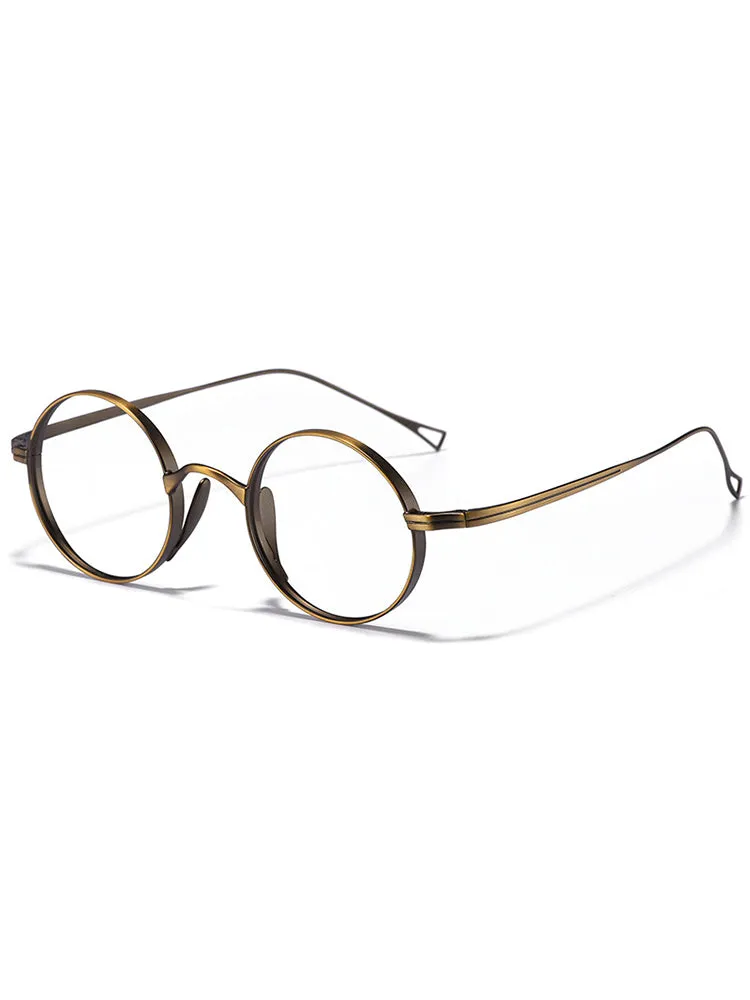 Men'S Ultralight Round Retro Frames