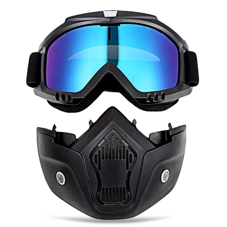 Motorcycle Off-road Helmet Mask Detachable Windproof Goggles Glasses(Colour)