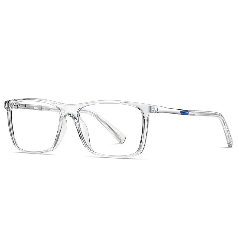 Oveliness Unisex Full Rim Square Tr 90 Titanium Eyeglasses 2085