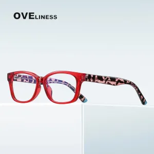 Oveliness Youth Unisex Full Rim Square Tr 90 Titanium Eyeglasses 20208