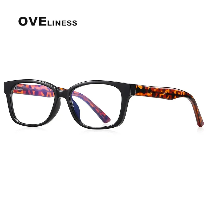 Oveliness Youth Unisex Full Rim Square Tr 90 Titanium Eyeglasses 20208