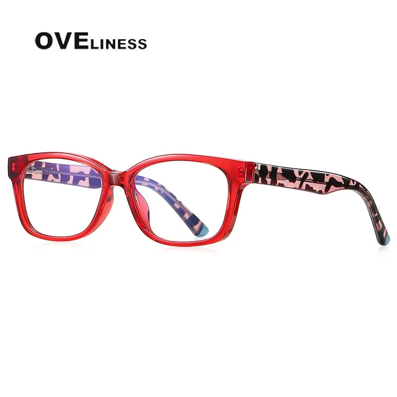 Oveliness Youth Unisex Full Rim Square Tr 90 Titanium Eyeglasses 20208