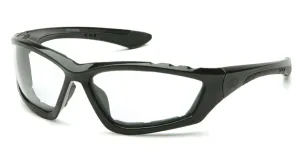 Pyramex SB8710DTP Accurist Black Safety Glasses W/ Clear Anti-Fog Lens (12 each)