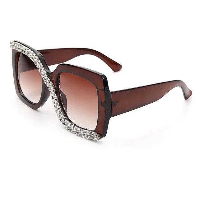 "Kris" Square Bling Sunglasses