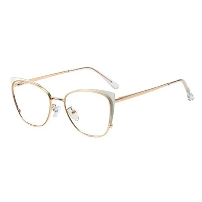 Ralferty Women's Full Rim Square Cat Eye Alloy Eyeglasses F95797