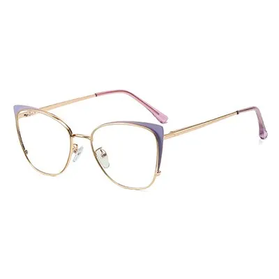 Ralferty Women's Full Rim Square Cat Eye Alloy Eyeglasses F95797