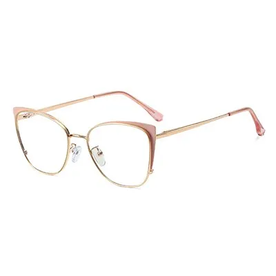 Ralferty Women's Full Rim Square Cat Eye Alloy Eyeglasses F95797