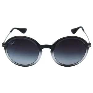 Ray-Ban Injected Man Sunglasses - Shot Grey on Black Frame Grey Gradient Lenses 50mm Non-Polarized