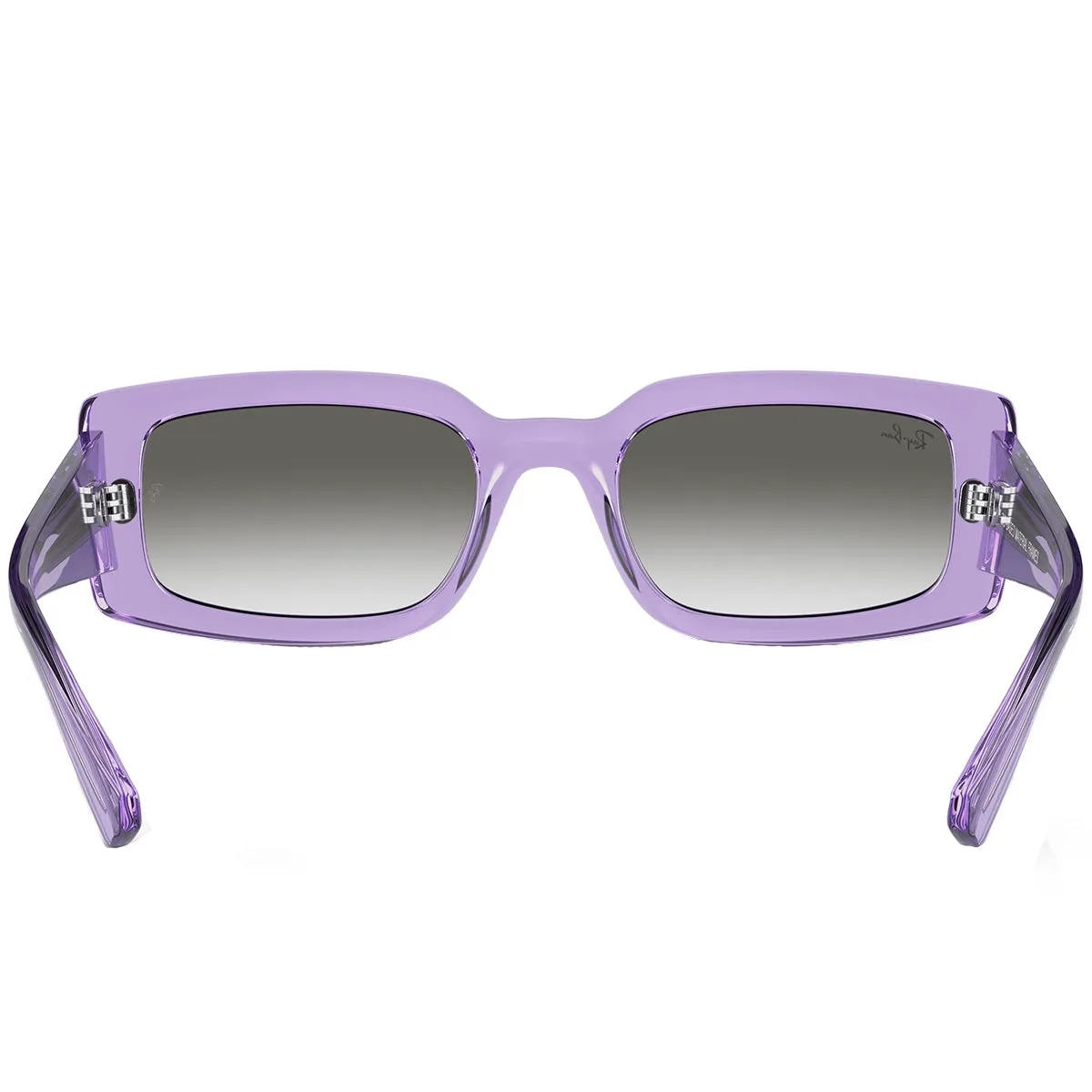 Ray-Ban Kiliane Sunglasses - Polished Bio-Based Frame, Transparent Violet with Green Lenses