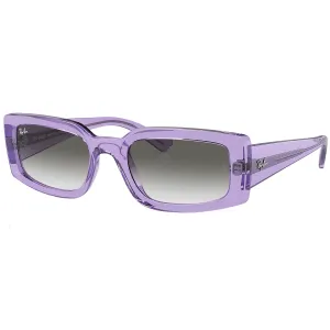 Ray-Ban Kiliane Sunglasses - Polished Bio-Based Frame, Transparent Violet with Green Lenses