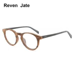 Reven Jate Unisex Full Rim Round Acetate Eyeglasses Hb030