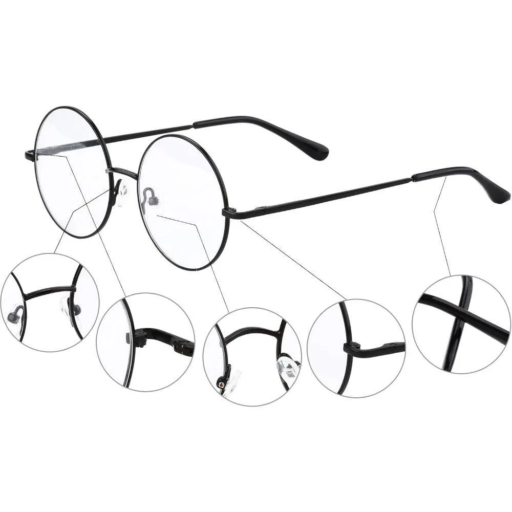 Round Metal Eyeglasses with Spring Hinge - Model A20876