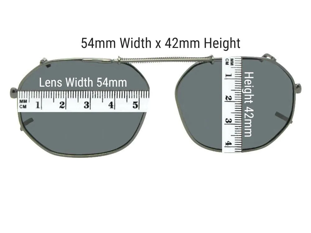 Round Square Shape Yellow Lens Clip-on Sunglasses