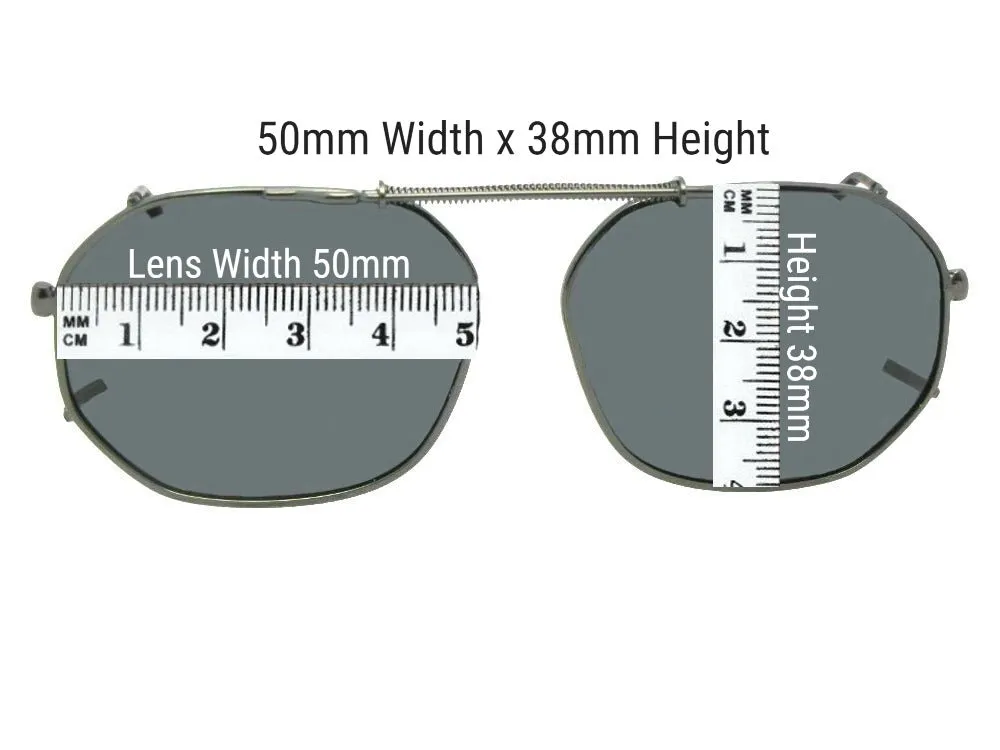 Round Square Shape Yellow Lens Clip-on Sunglasses