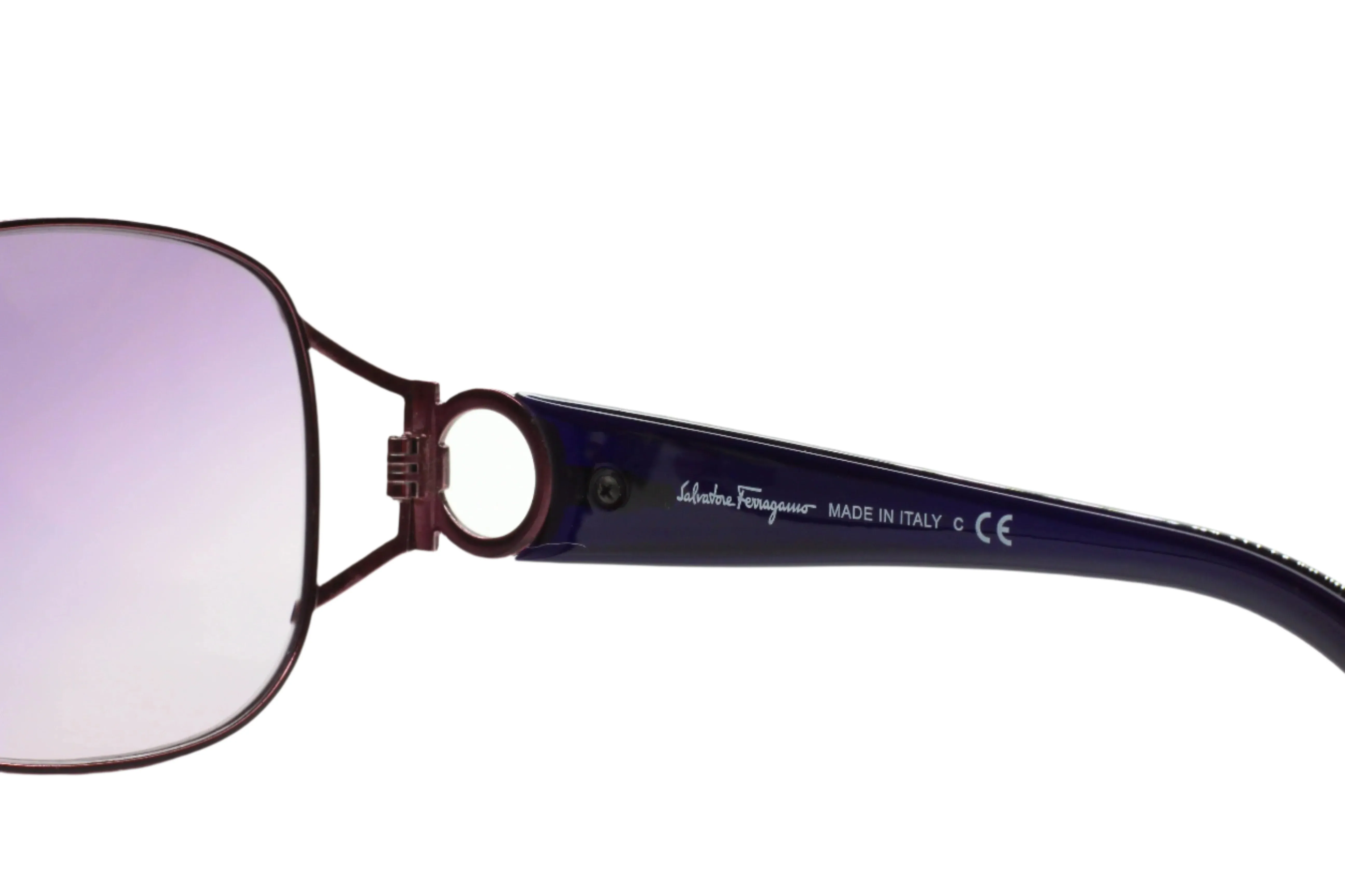 Salvatore Ferragamo SF1188 861/8H Purple Metal Gradient Butterfly Sunglasses