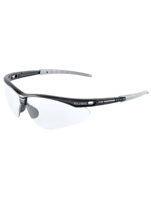 Stinger® Clear Anti-Fog Lens, Shiny Pearl Gray Frame Safety Glasses - BH691AF