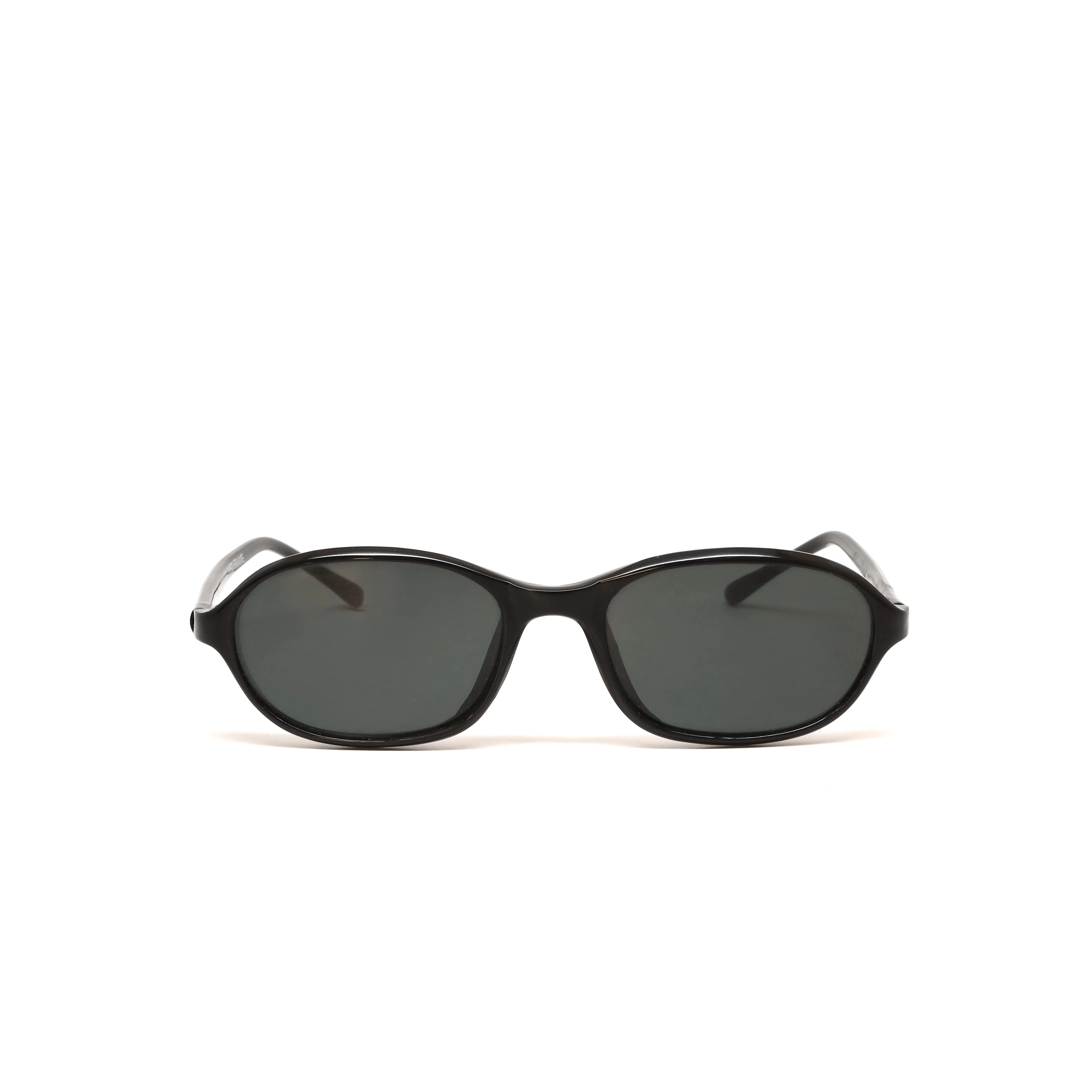 //Style 41// Vintage Standard 90s Oval Frame Sunglasses - Black