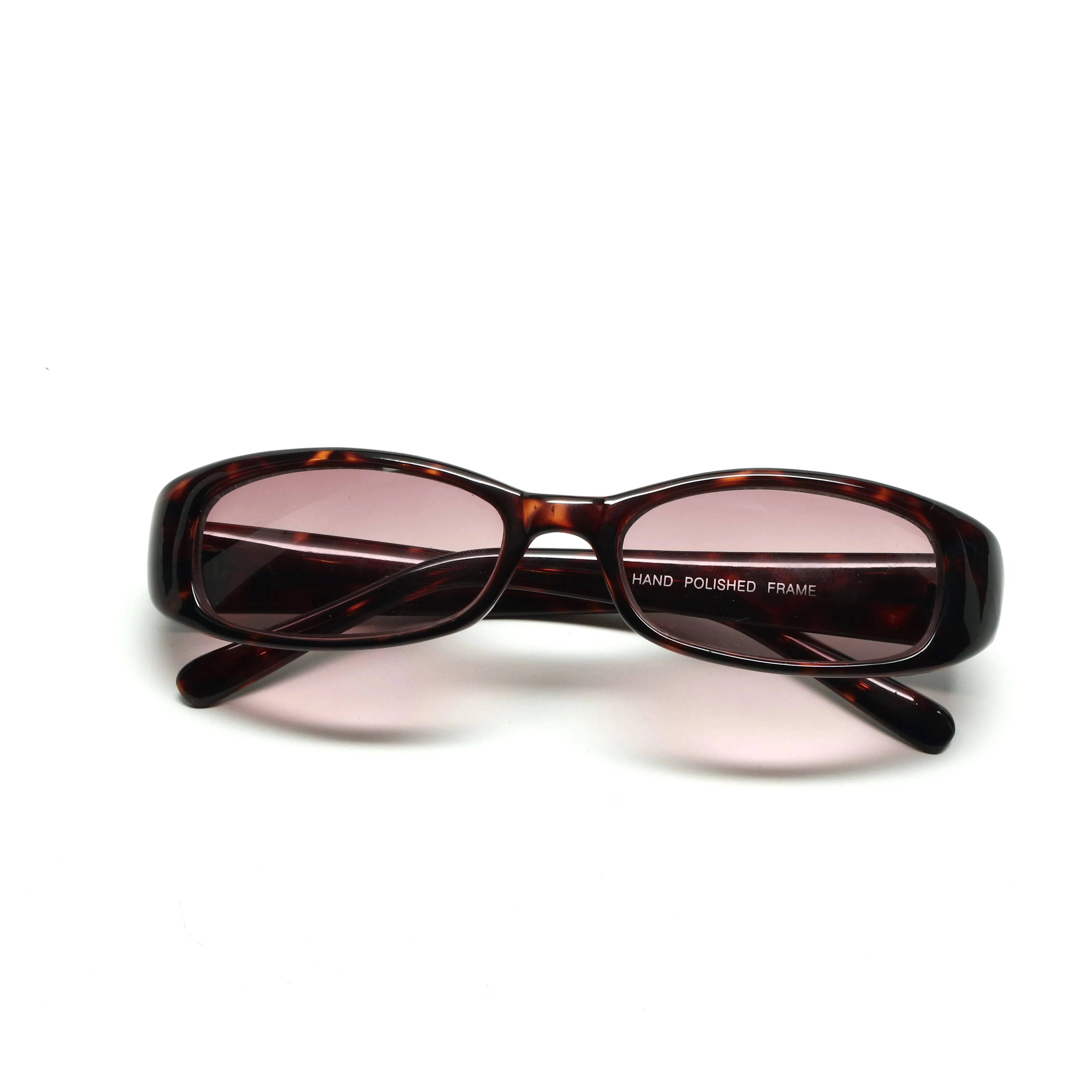 //Style 62// Vintage 90s Rectangle Frame Sunglasses - Tortoise/Pink